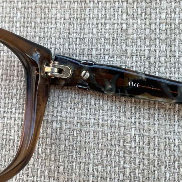 Adrienne Vittadini Women Eyeglasses Frame Brown/Black Tone Glasses Frame - Picture 11 of 12